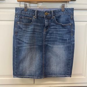 GAP Denim Jean Skirt 27/4 Faded Look